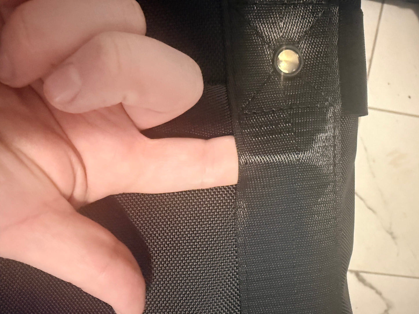 Large Black Built-in Bag - Minorly Imperfect FINAL SALE