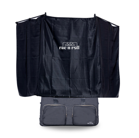 Rideau d'intimité pliable pour sac