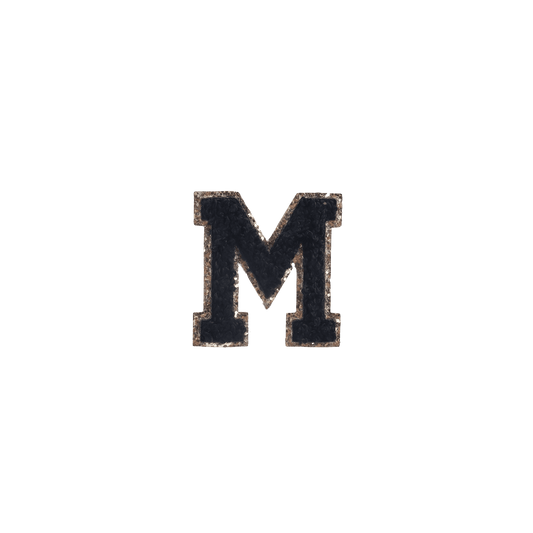 M Letter Patches