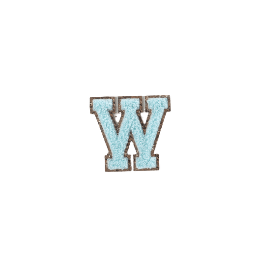 W Letter Patches