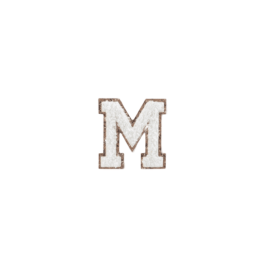 M Letter Patches